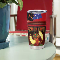 Samoan Siva Afi Tumbler Cup Tribal Performers of Samoan Fire Knife Dancing LT03 - Polynesian Pride