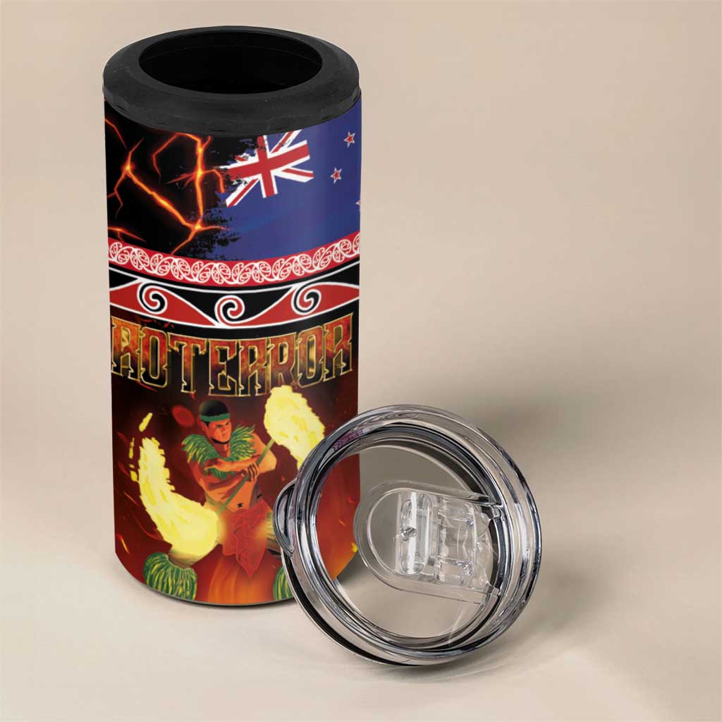 Aotearoa Siva Afi 4 in 1 Can Cooler Tumbler Tribal Performers of Aotearoa Fire Knife Dancing