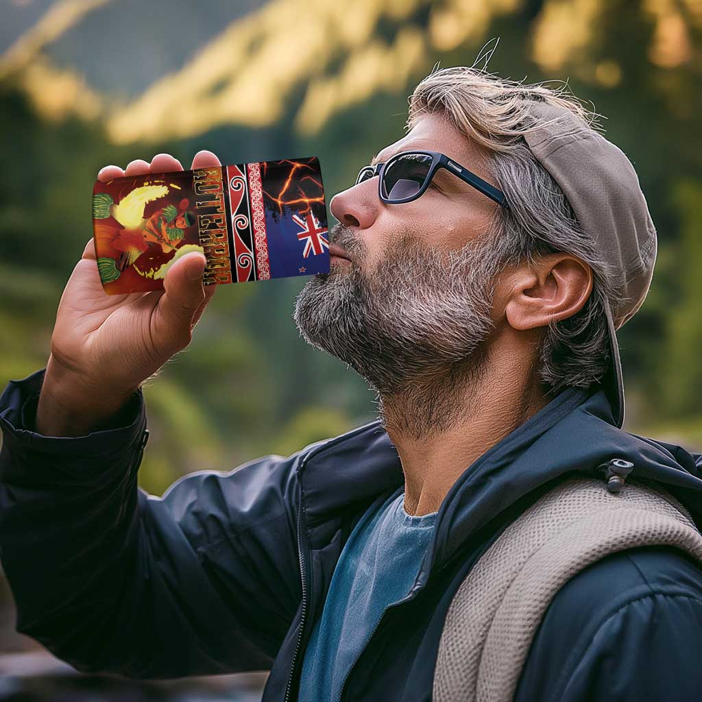 Aotearoa Siva Afi 4 in 1 Can Cooler Tumbler Tribal Performers of Aotearoa Fire Knife Dancing