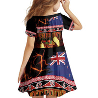 Aotearoa Siva Afi Family Matching Tank Maxi Dress and Hawaiian Shirt Tribal Performers of Aotearoa Fire Knife Dancing LT03 - Polynesian Pride