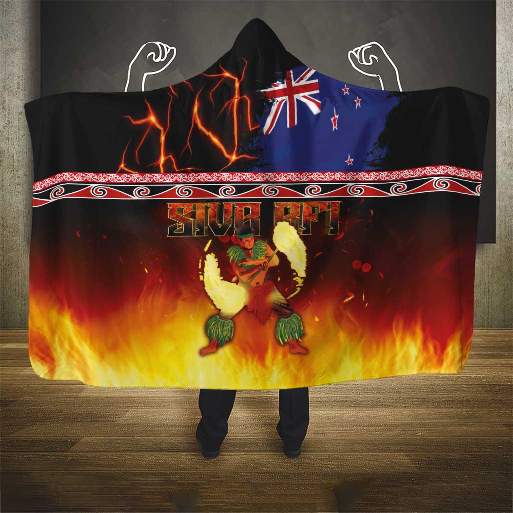 Aotearoa Siva Afi Hooded Blanket Tribal Performers of Aotearoa Fire Knife Dancing