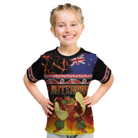 Aotearoa Siva Afi Kid T Shirt Tribal Performers of Aotearoa Fire Knife Dancing LT03 Black - Polynesian Pride