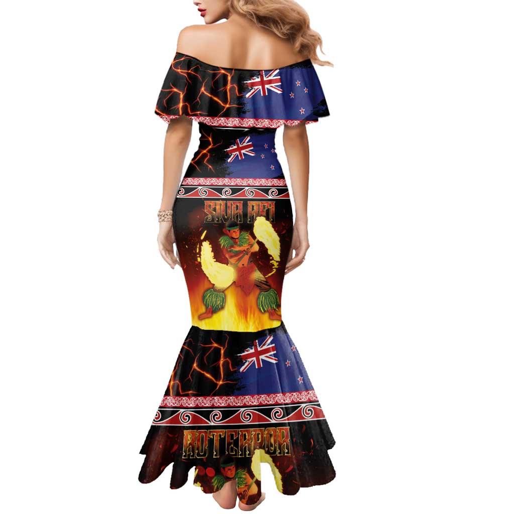 Aotearoa Siva Afi Mermaid Dress Tribal Performers of Aotearoa Fire Knife Dancing LT03 - Polynesian Pride