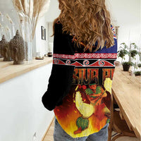 Aotearoa Siva Afi Women Casual Shirt Tribal Performers of Aotearoa Fire Knife Dancing LT03 - Polynesian Pride