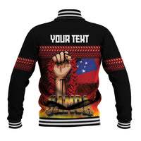 Personalised Samoan Spirit - Samoa Tribal Heritage Baseball Jacket