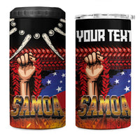 Personalised Samoan Spirit - Samoa Tribal Heritage 4 in 1 Can Cooler Tumbler