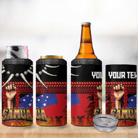 Personalised Samoan Spirit - Samoa Tribal Heritage 4 in 1 Can Cooler Tumbler
