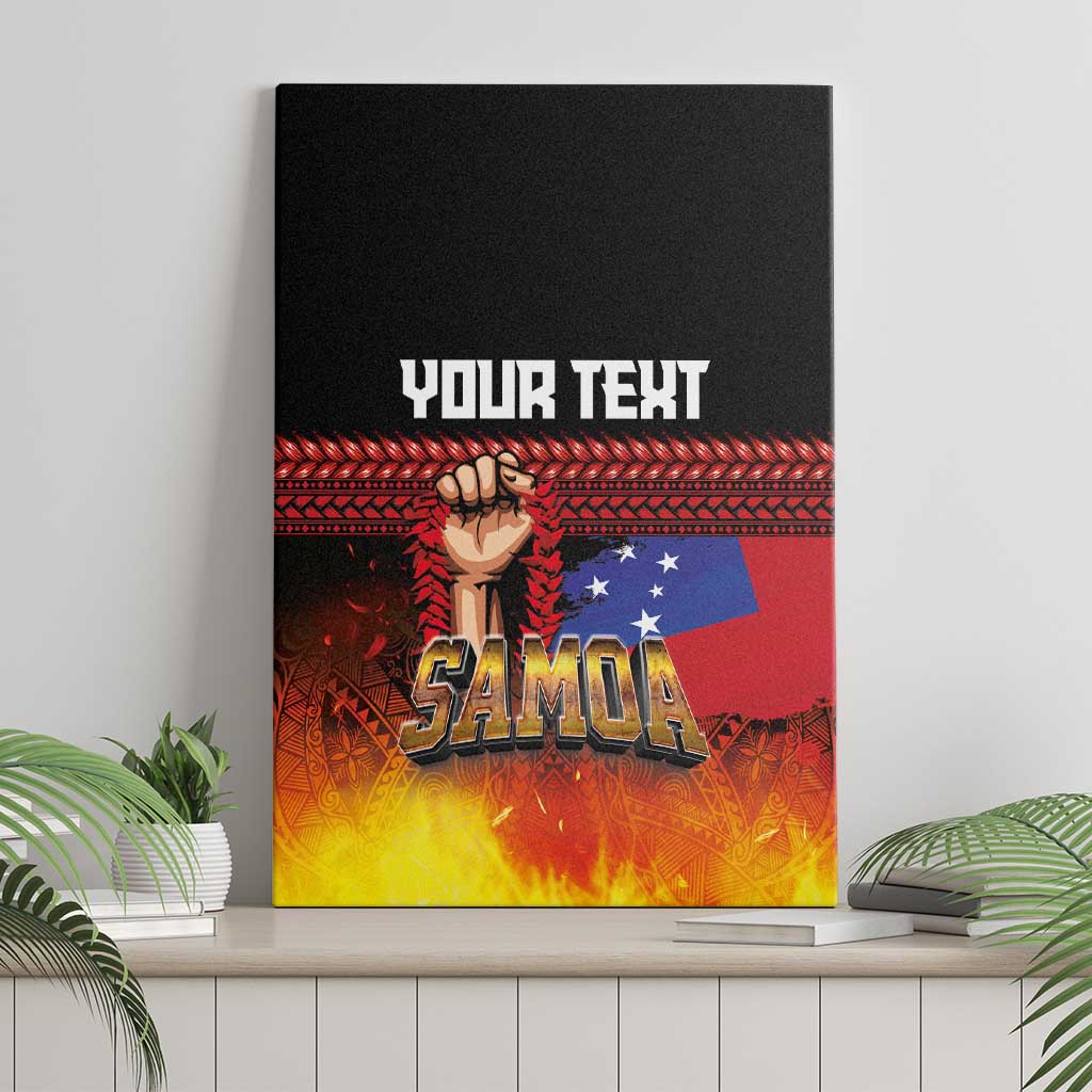 Personalised Samoan Spirit - Samoa Tribal Heritage Canvas Wall Art LT03 - Polynesian Pride