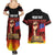 Personalised Samoan Spirit - Samoa Tribal Heritage Couples Matching Summer Maxi Dress and Hawaiian Shirt