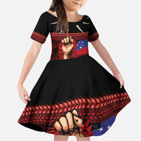 Personalised Samoan Spirit - Samoa Tribal Heritage Family Matching Mermaid Dress and Hawaiian Shirt