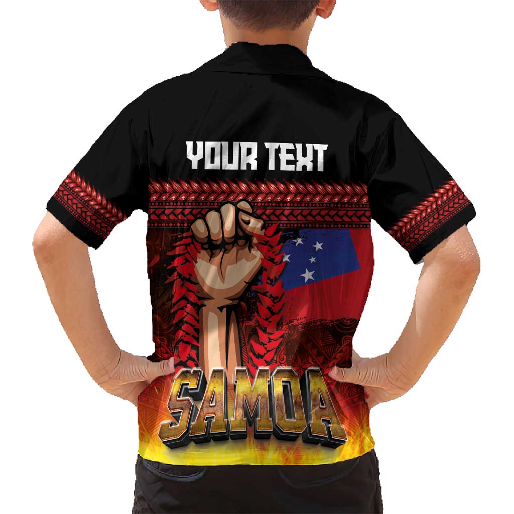 Personalised Samoan Spirit - Samoa Tribal Heritage Family Matching Puletasi and Hawaiian Shirt