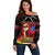 Personalised Samoan Spirit - Samoa Tribal Heritage Off Shoulder Sweater