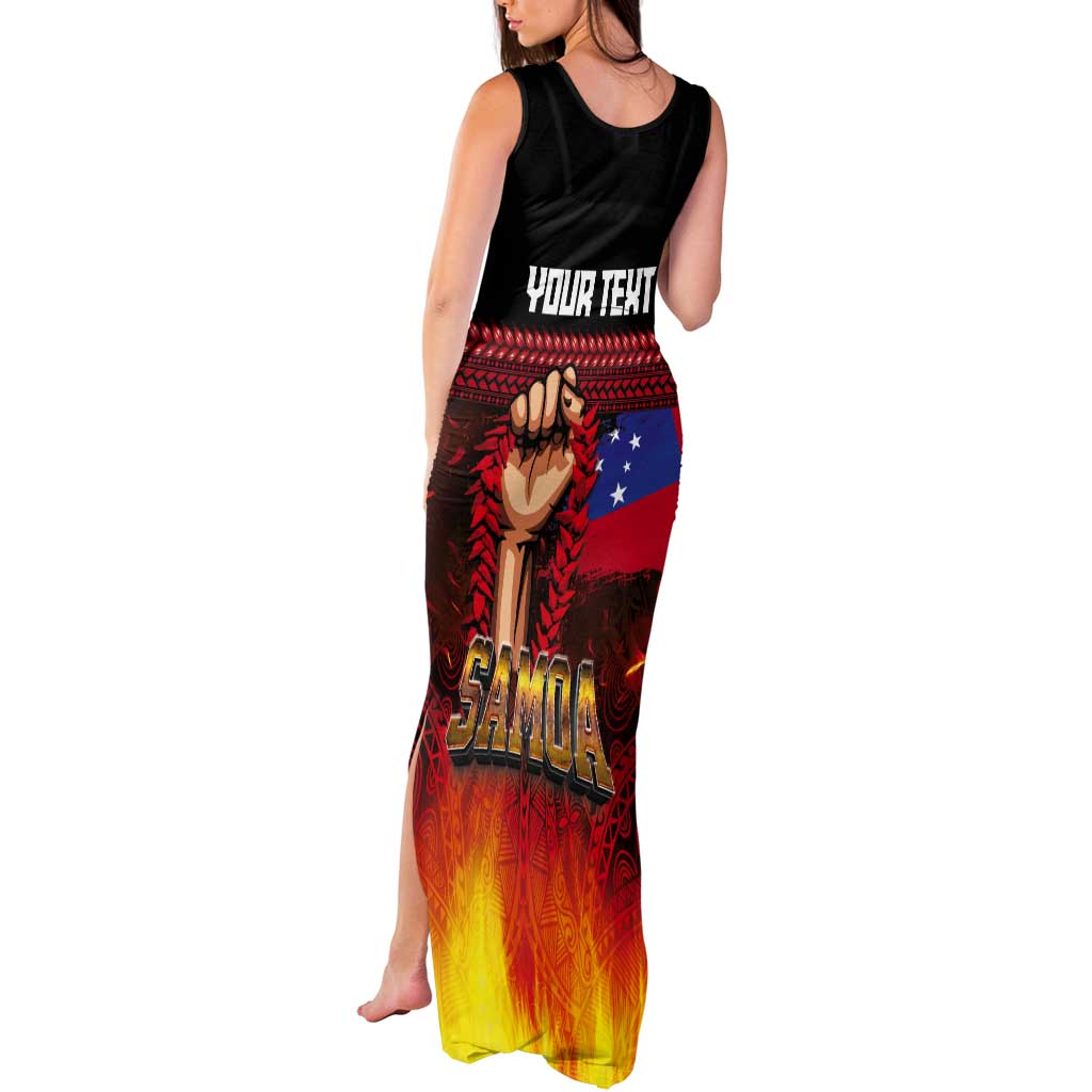 Personalised Samoan Spirit - Samoa Tribal Heritage Tank Maxi Dress