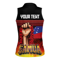 Personalised Samoan Spirit - Samoa Tribal Heritage Women Sleeveless Polo Shirt