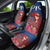 Proud of Samoa Car Seat Cover Ula Nifo with Samoa 685 and Hibiscus Tapa Tribal Pattern