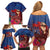 Proud of Samoa Family Matching Off Shoulder Short Dress and Hawaiian Shirt Ula Nifo with Samoa 685 and Hibiscus Tapa Tribal Pattern
