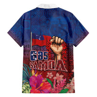 Proud of Samoa Family Matching Off Shoulder Short Dress and Hawaiian Shirt Ula Nifo with Samoa 685 and Hibiscus Tapa Tribal Pattern