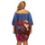 Proud of Samoa Family Matching Off Shoulder Short Dress and Hawaiian Shirt Ula Nifo with Samoa 685 and Hibiscus Tapa Tribal Pattern