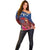 Proud of Samoa Off Shoulder Sweater Ula Nifo with Samoa 685 and Hibiscus Tapa Tribal Pattern