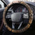 Fiji Masi Tapa Tribal Steering Wheel Cover Old Hibiscus Vintage Style LT03 - Polynesian Pride