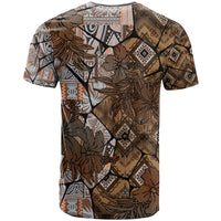 Fiji Masi Tapa Tribal T Shirt Old Hibiscus Vintage Style LT03 - Polynesian Pride