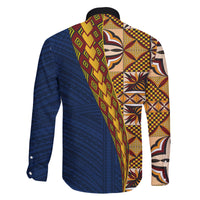 Samoan Siapo Family Matching Puletasi and Hawaiian Shirt Tatau Pattern Half Style LT03 - Polynesian Pride