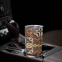 Samoan Siapo Tumbler Cup Tatau Pattern Half Style Retro Mode
