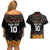 Custom New Zealand Rugby Couples Matching Off Shoulder Short Dress and Hawaiian Shirt Black Fern Maori Tribal Pattern LT03 - Polynesian Pride