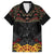 Custom New Zealand Rugby Family Matching Off Shoulder Short Dress and Hawaiian Shirt Black Fern Maori Tribal Pattern LT03 Dad's Shirt - Short Sleeve Black - Polynesian Pride