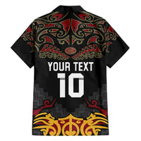 Custom New Zealand Rugby Family Matching Tank Maxi Dress and Hawaiian Shirt Black Fern Maori Tribal Pattern LT03 - Polynesian Pride