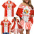 Custom Tonga Rugby Family Matching Off Shoulder Short Dress and Hawaiian Shirt Ikale Tahi Ngatu Tribal Pattern LT03