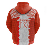 Custom Tonga Rugby Hoodie Ikale Tahi Ngatu Tribal Pattern LT03 - Polynesian Pride