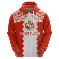 Custom Tonga Rugby Hoodie Ikale Tahi Ngatu Tribal Pattern LT03 - Polynesian Pride