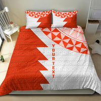 Custom Tonga Rugby Bedding Set Ikale Tahi Ngatu Tribal Pattern Half Style