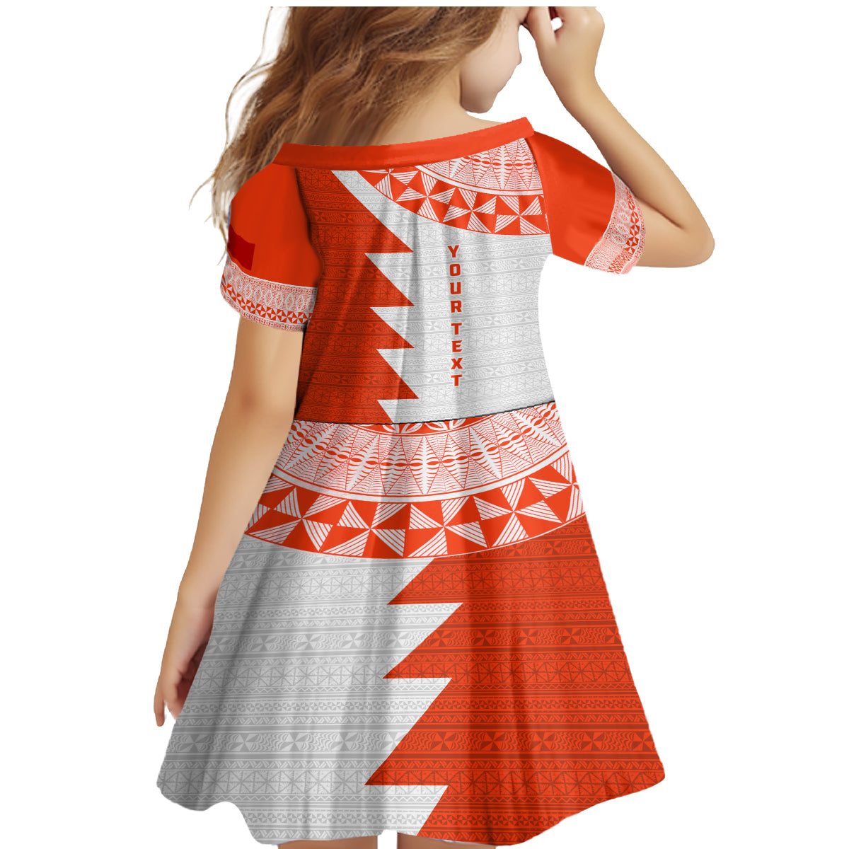 Custom Tonga Rugby Family Matching Mermaid Dress and Hawaiian Shirt Ikale Tahi Ngatu Tribal Pattern Half Style LT03