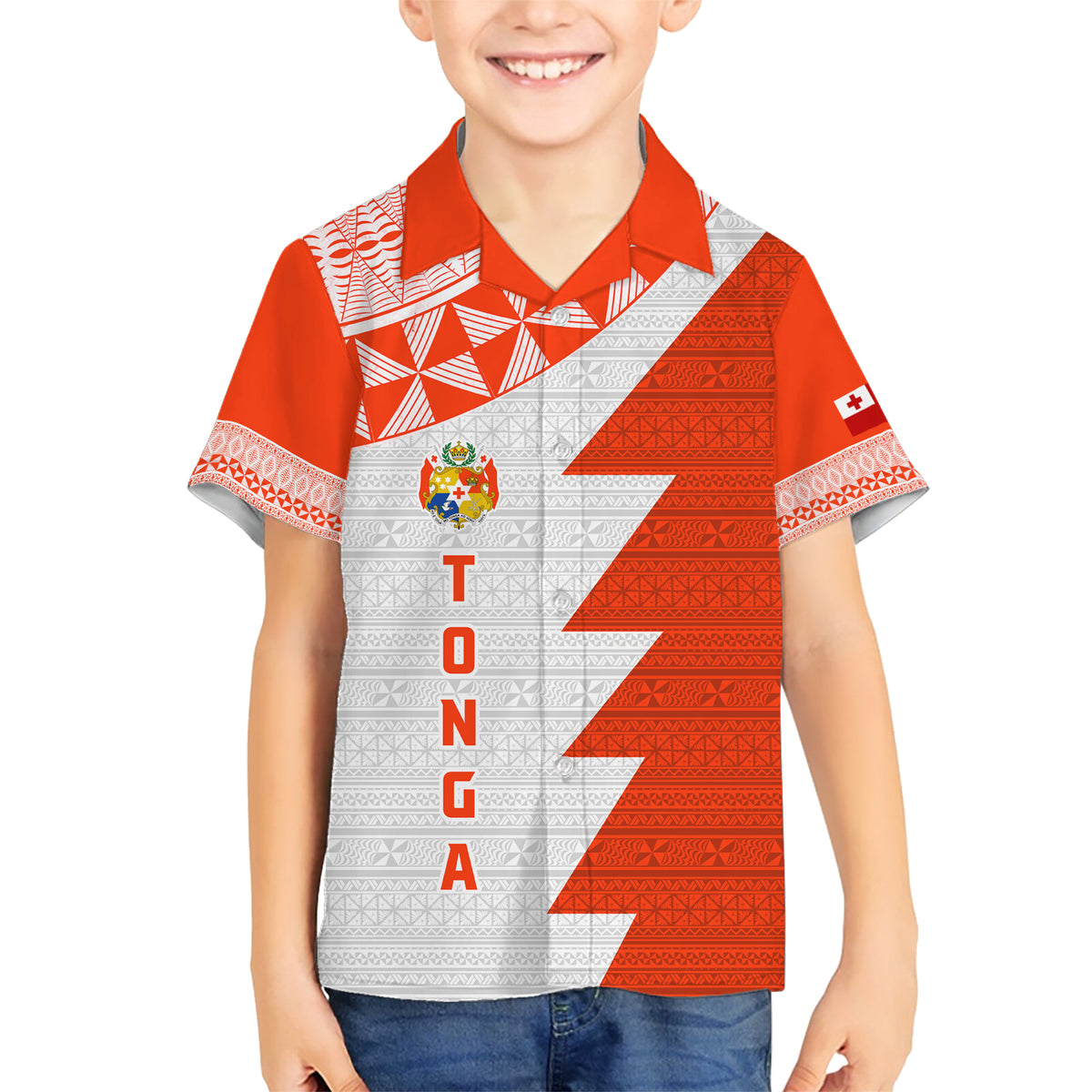 Custom Tonga Rugby Family Matching Short Sleeve Bodycon Dress and Hawaiian Shirt Ikale Tahi Ngatu Tribal Pattern Half Style LT03