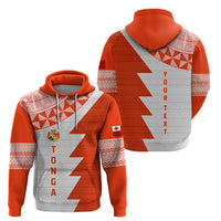 Custom Tonga Rugby Hoodie Ikale Tahi Ngatu Tribal Pattern Half Style LT03 - Polynesian Pride