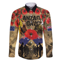 Australia and New Zealand ANZAC Day Family Matching Summer Maxi Dress and Hawaiian Shirt Kangaroo and Kiwi Bird Soldier-Honor and Remember Vintage Style
