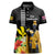 Hawaii King Kamehameha Day Women Polo Shirt Kanaka Maoli Hibiscus Flower and Kakau Pattern