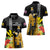 Hawaii King Kamehameha Day Women Polo Shirt Kanaka Maoli Hibiscus Flower and Kakau Pattern