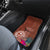 Chamorro Biba Guam Car Mats Latte Stone Tribal and Hibiscus Flower Tapa Pattern