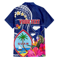 Guam Liberation Family Matching Short Sleeve Bodycon Dress and Hawaiian Shirt Latte Stone and Guahan Seal Jungle Flower
