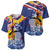 Hawaii King Kamehameha Day Baseball Jersey Lei Sea Waves Polynesian Tapa Pattern