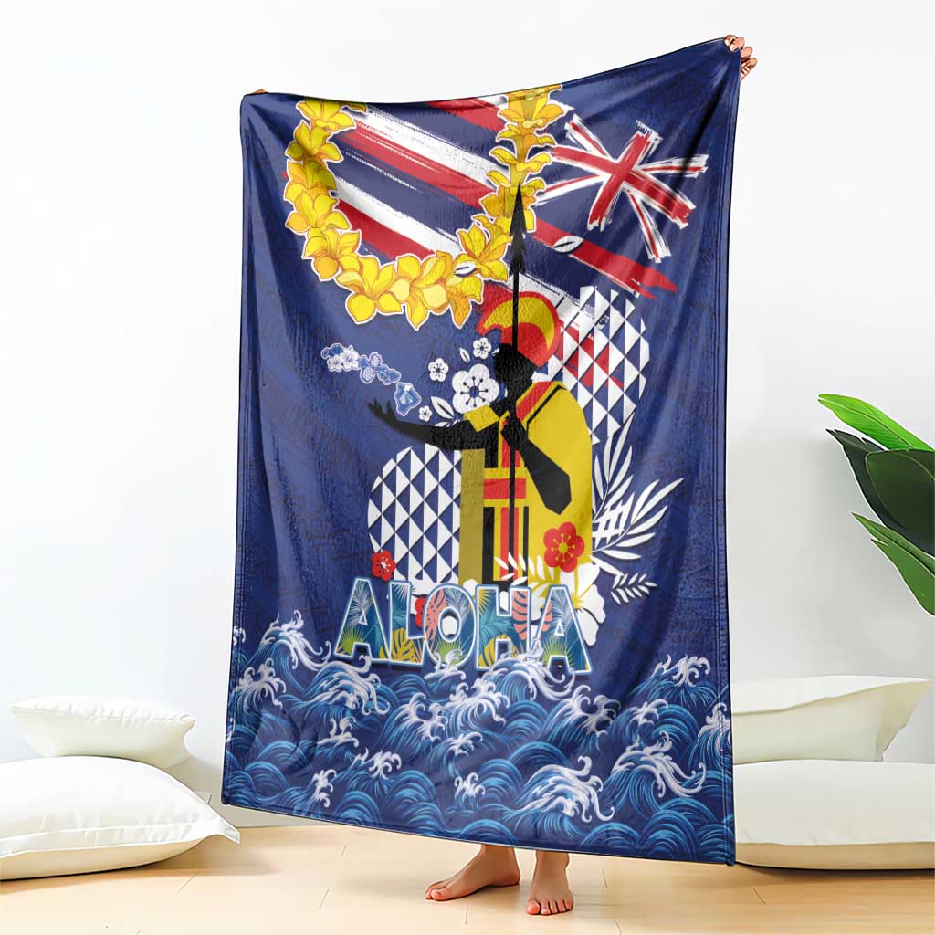 Hawaii King Kamehameha Day Blanket Lei Sea Waves Polynesian Tapa Pattern LT03 - Polynesian Pride