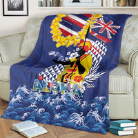 Hawaii King Kamehameha Day Blanket Lei Sea Waves Polynesian Tapa Pattern LT03 - Polynesian Pride