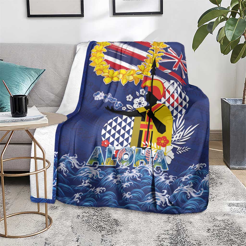 Hawaii King Kamehameha Day Blanket Lei Sea Waves Polynesian Tapa Pattern LT03 - Polynesian Pride