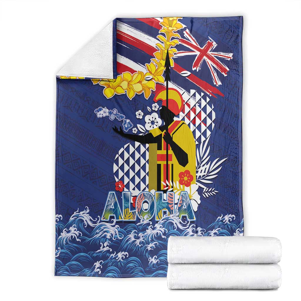 Hawaii King Kamehameha Day Blanket Lei Sea Waves Polynesian Tapa Pattern LT03 - Polynesian Pride
