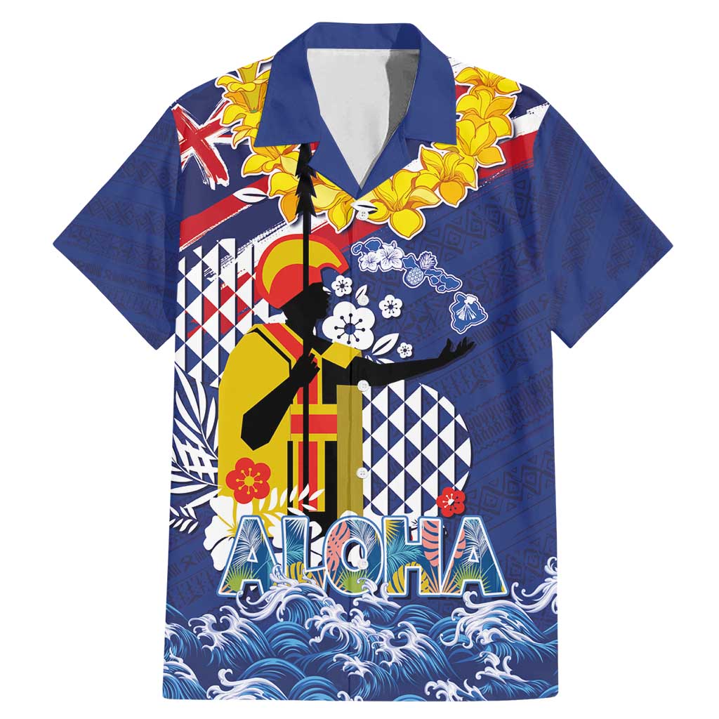 Hawaii King Kamehameha Day Family Matching Mermaid Dress and Hawaiian Shirt Lei Sea Waves Polynesian Tapa Pattern