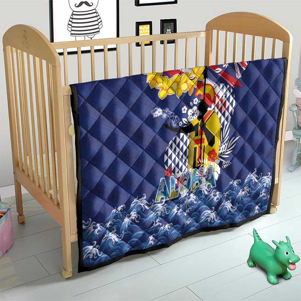 Hawaii King Kamehameha Day Quilt Lei Sea Waves Polynesian Tapa Pattern