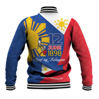 Philippines Independence Day Baseball Jacket Araw ng Kalayaan Polynesian Sun and YAKAN Pattern